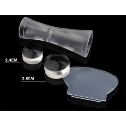 Stampila modele unghii 2 capete #373013 Aparat stampila unghii